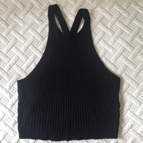 Active USA Tops - Black Halter Top